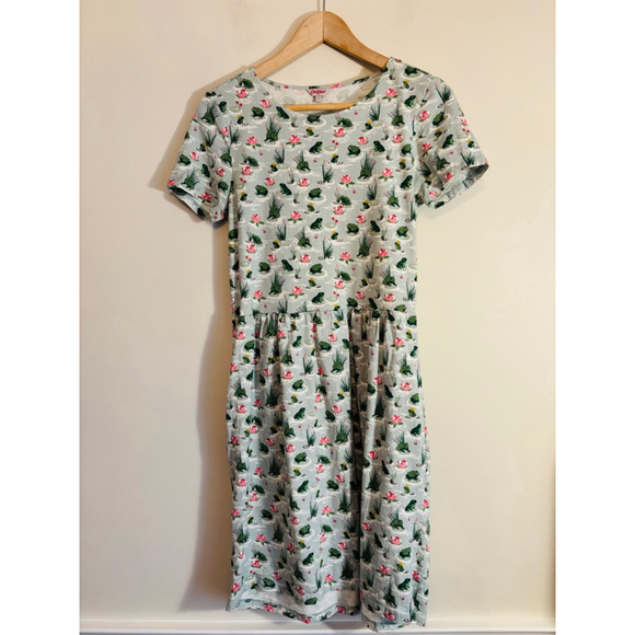 Cath Kidston Girls Size 8 Frog Flower Dress - Picture 1 of 9
